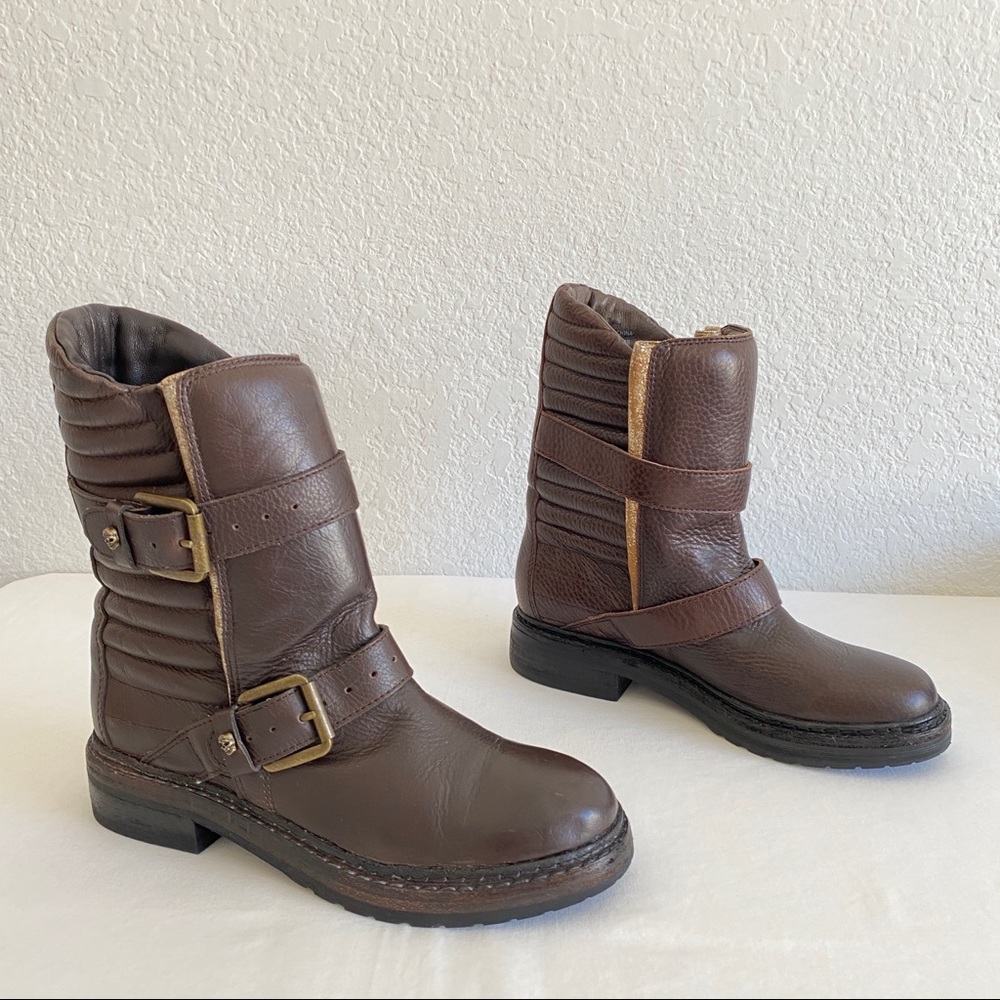 Zadig & Voltaire brown Ginger moto Boots - Picture 9 of 16